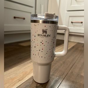 Stanley White Confetti 40 ounce tumbler